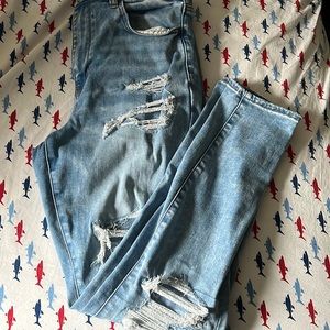 AE super hi rise jeans